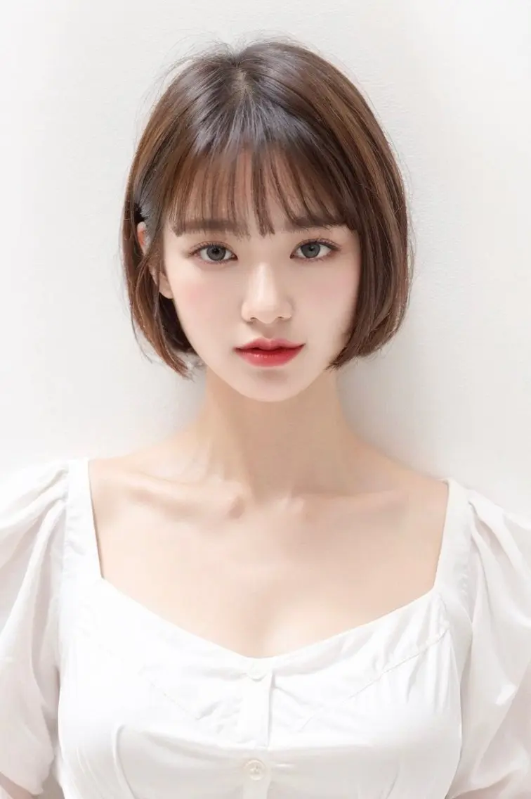 ショート 外国人風カラー 韓国風ヘア レイヤーカット ショートヘア AnFye forprcoのヘアスタイル