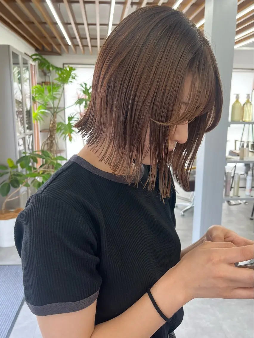 ショート カラー ボブ 村田 萌のヘアスタイル