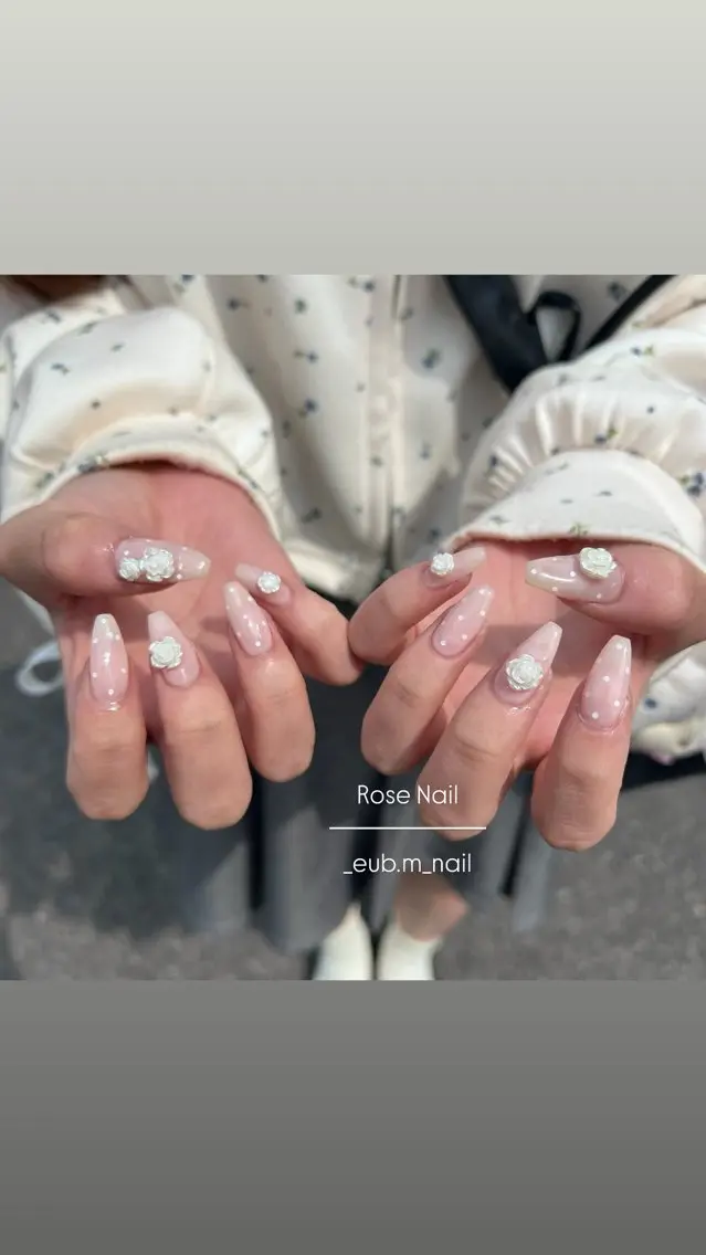 ネイル ピンク ハンドネイル 深夜ネイルサロン eub.m_nailのネイルデザイン