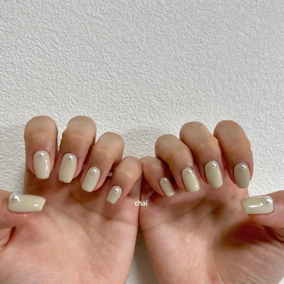 ネイル ストーンネイル ハンドネイル chai nail _ai📍鶴橋/桃谷のネイルデザイン