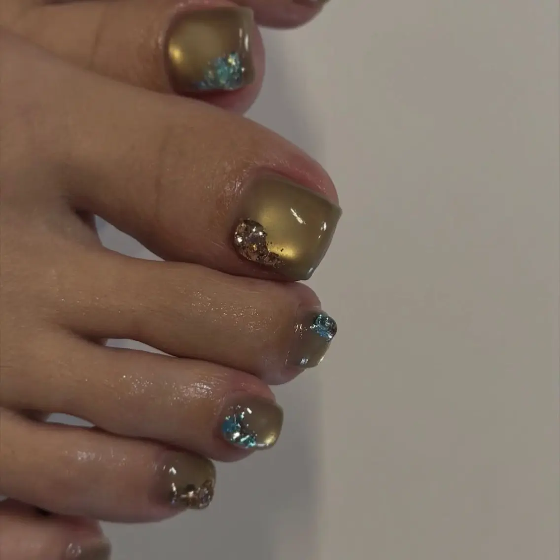 【foot✨人気NO.1 ニュアンス10本アート✨】オフ込み✨デザイン迷われてる方はこちらがおすすめ🪄🙆‍♀️の写真