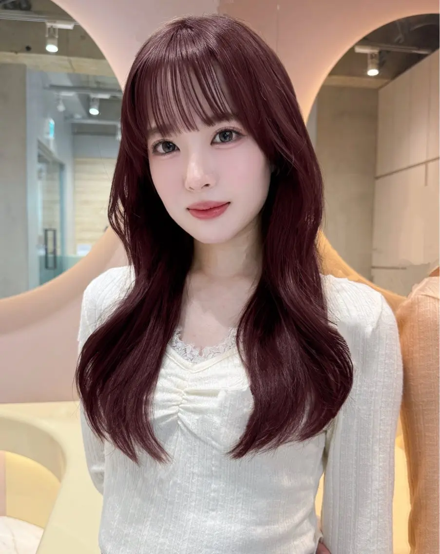ロング カラー カット ヘアカラー トリートメント ヘアセット 大宮‎縮毛矯正🩵 レイヤー　佐藤和のヘアスタイル