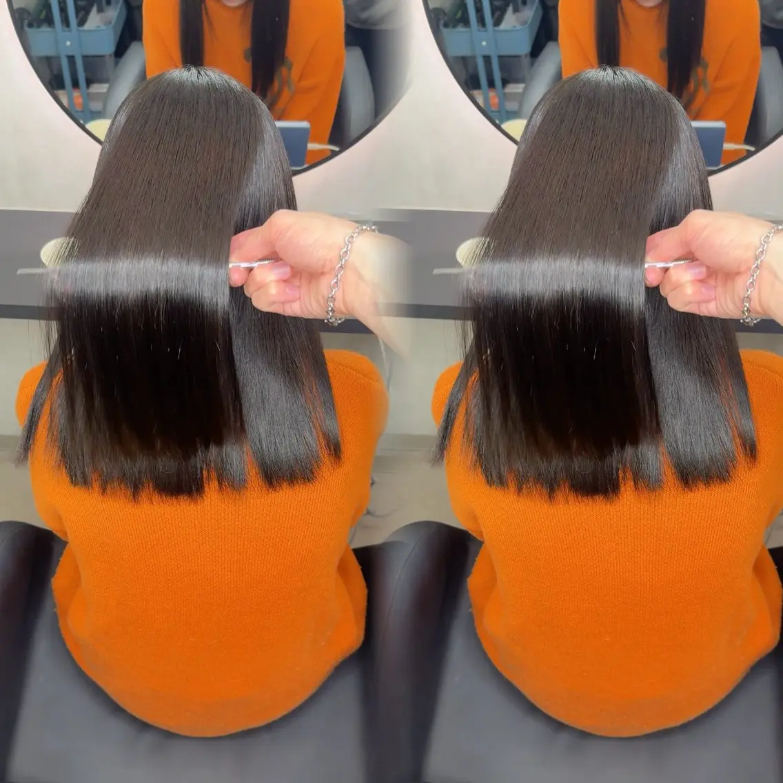 ロング カラー ヘアアレンジ ヘアカラー 縮毛矯正 トリートメント 新宿 /髪質改善/ レイヤー/ヒュウガのヘアスタイル