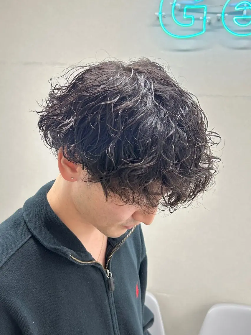 ショート パーマ メンズ 🏁メンズパーマ/ RYOYAのヘアスタイル