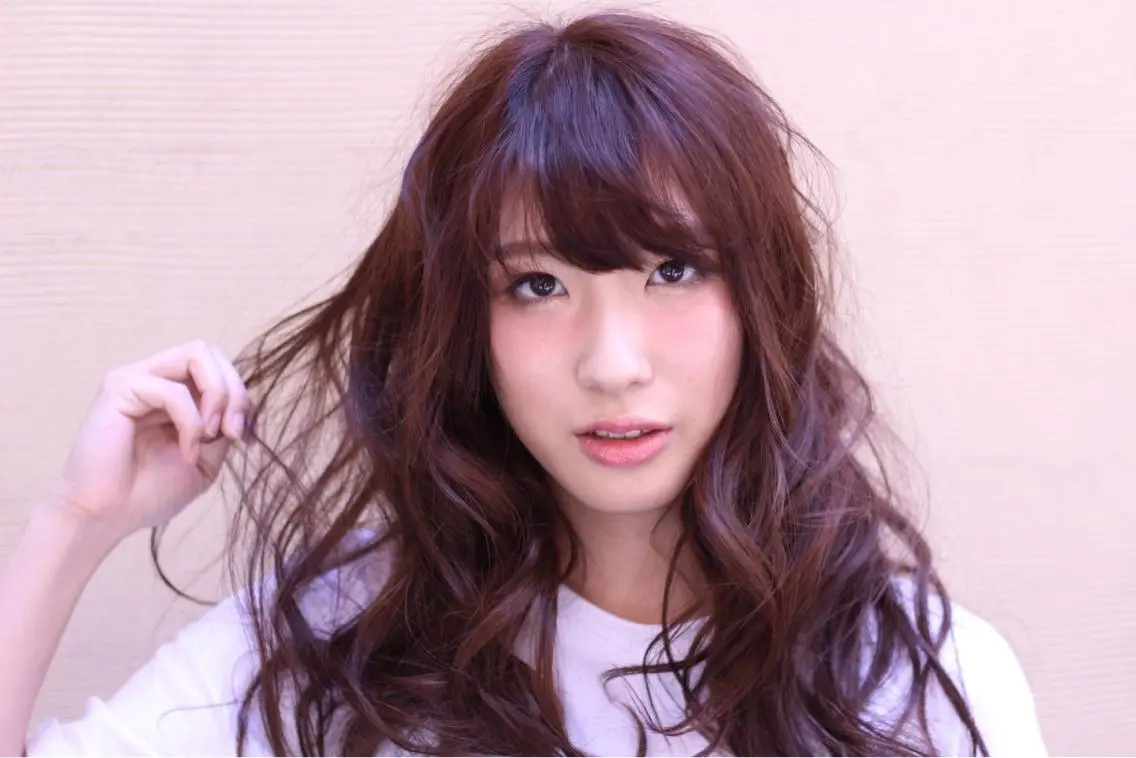 ミディアム セミロング ロング カラー 縮毛矯正×髪質改善 店長　DAITOのヘアスタイル
