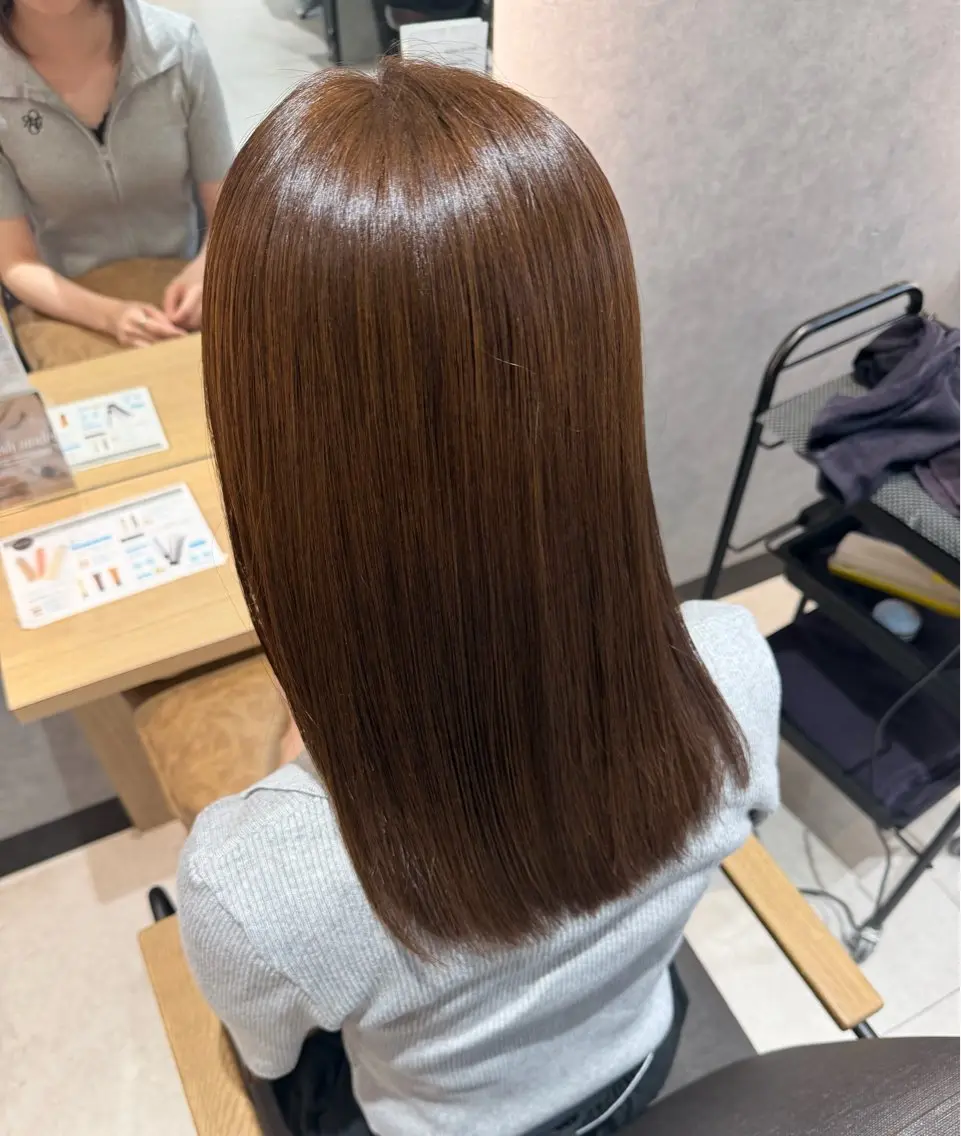 ミディアム カラー ヘアカラー トリートメント FUKA🎀🩶 / 韓国風ヘアのヘアスタイル
