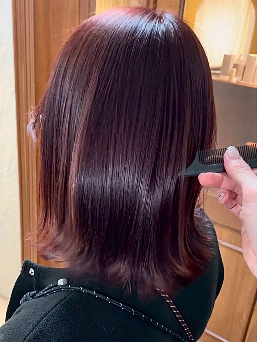カラー ヘアカラー トリートメント こはな🎀梅田🎀 透明感カラー💖のヘアスタイル