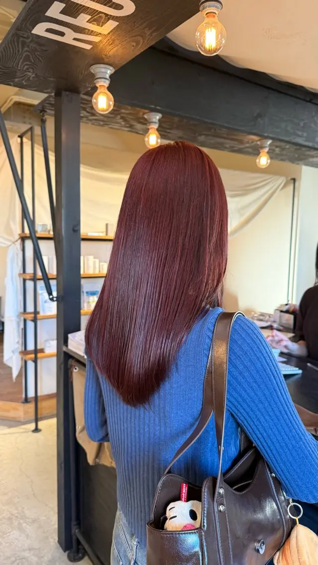 ロング カラー 似合わせカット カット ヘアカラー 暖色カラー/髪質改善 /レイヤーカット/翠のヘアスタイル