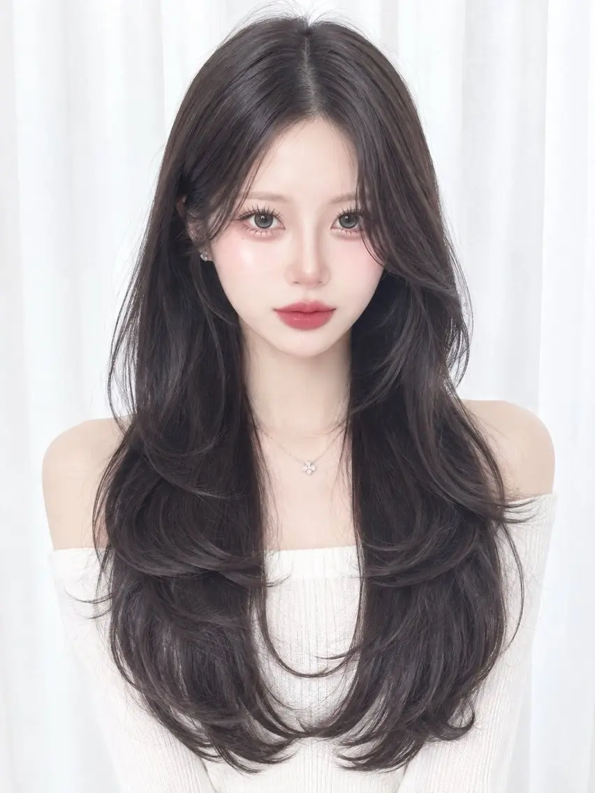 ロング カラー カット ヘアカラー トリートメント 渋谷韓国レイヤー /SAYAKA🩶ᩚのヘアスタイル