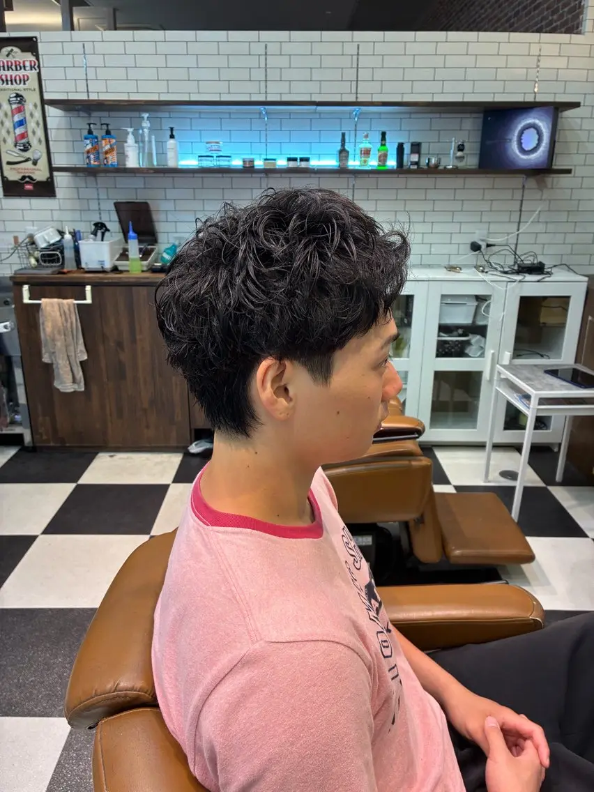 ショート パーマ メンズ 奈良/生駒/FEEL /ノガミトシキのヘアスタイル