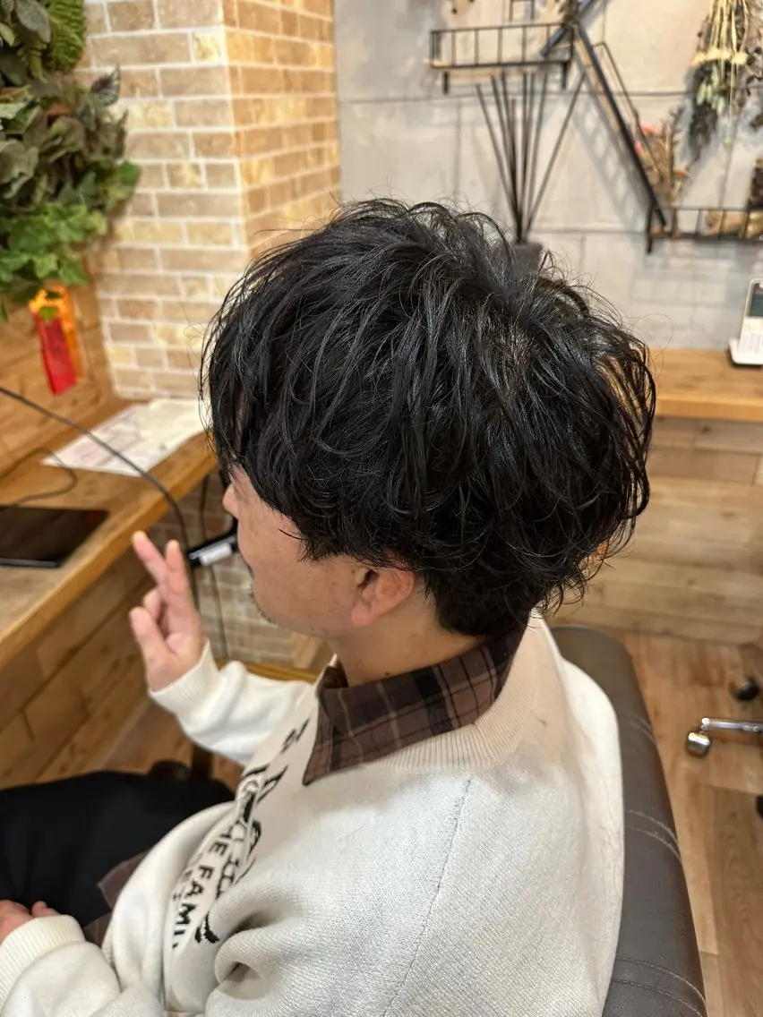 パーマ スパイラルパーマ 松森 風馬のヘアスタイル