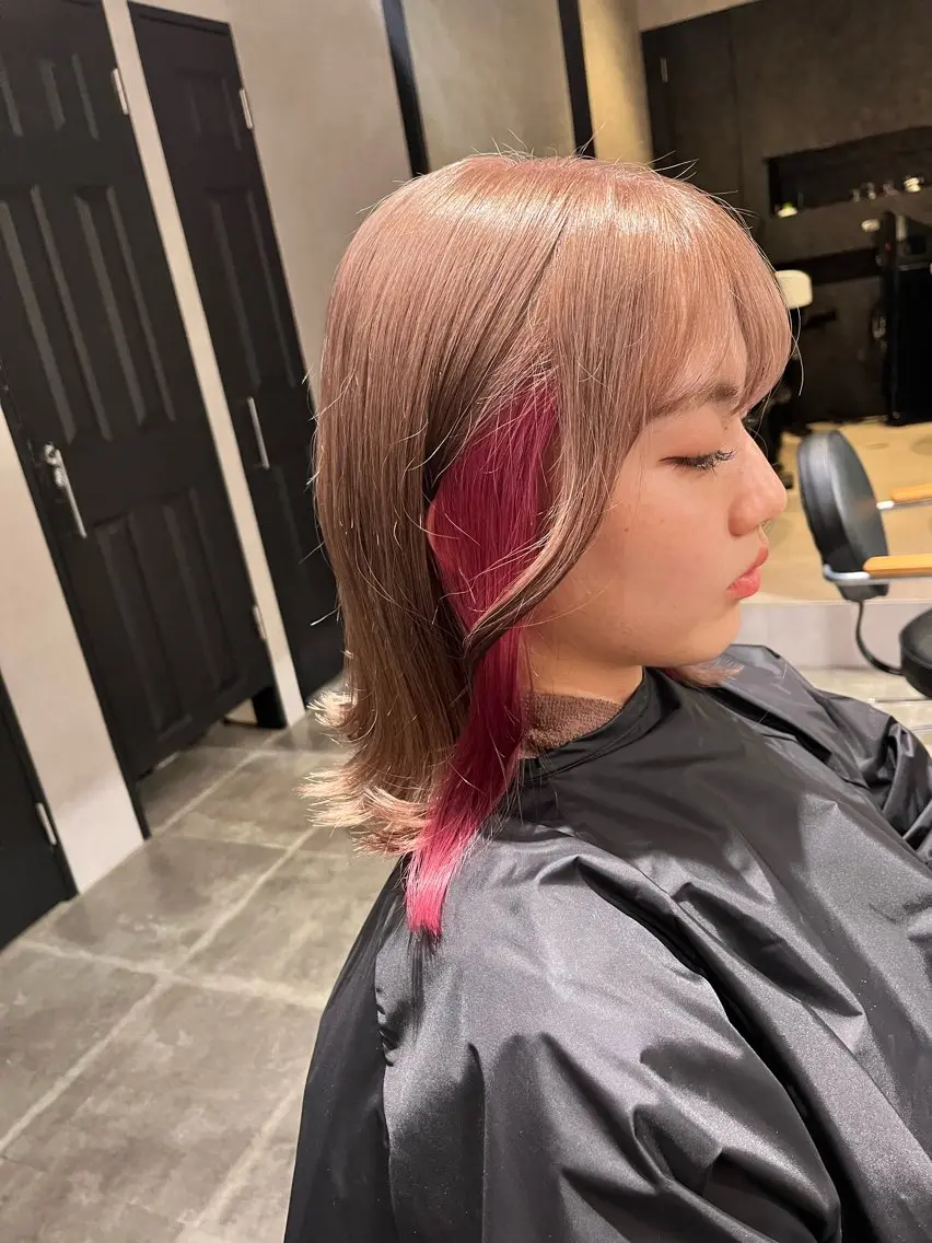 ミディアム カラー ヘアカラー 宮下 浩一のヘアスタイル