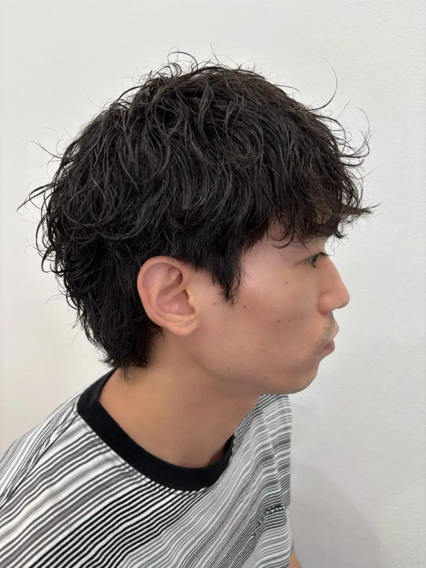 パーマ メンズ メンズパーマ シャドーパーマ カット パーマ jammin.新塘 亮介のヘアスタイル