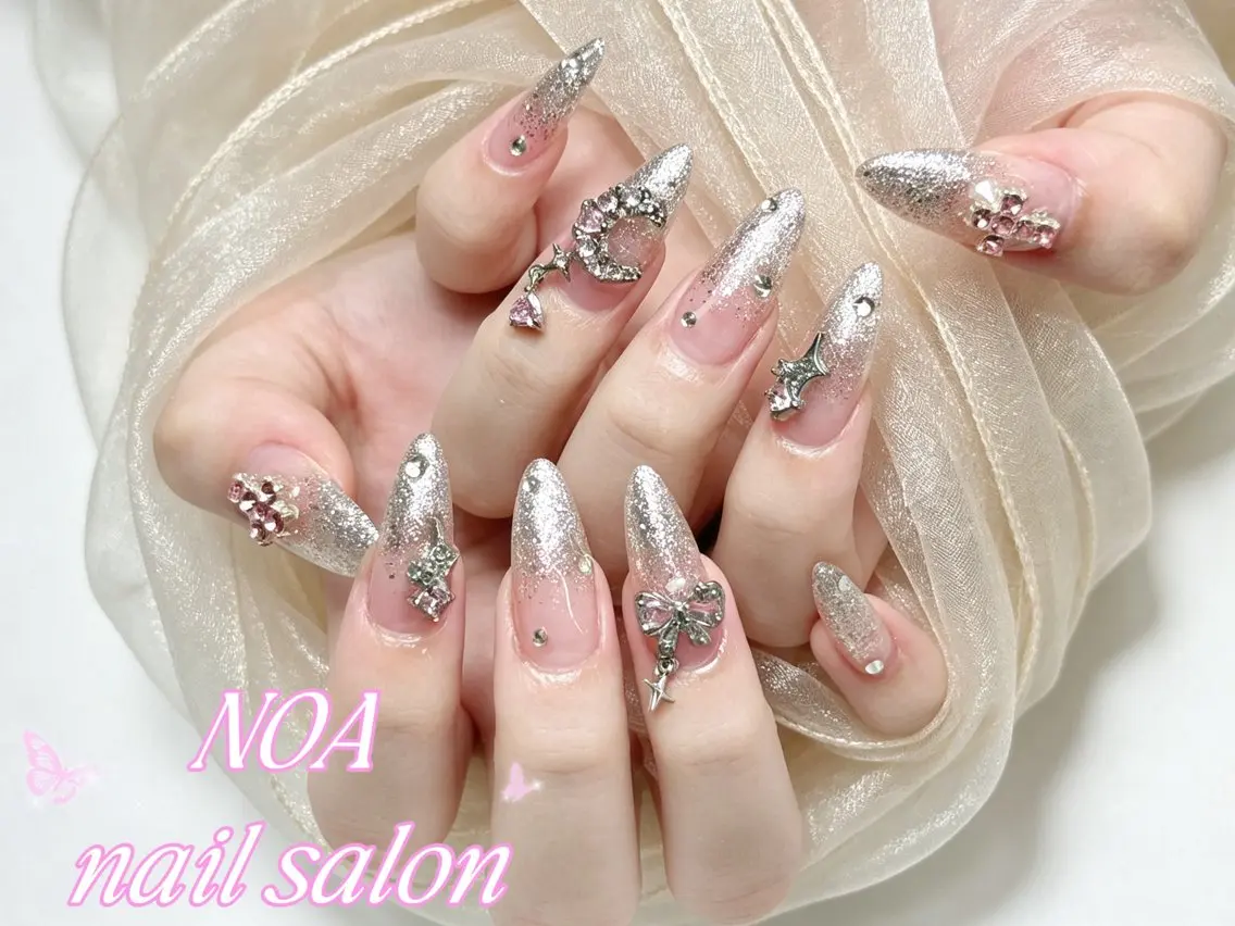 ロング ハンドネイル Noa Nail みつきのネイルデザイン