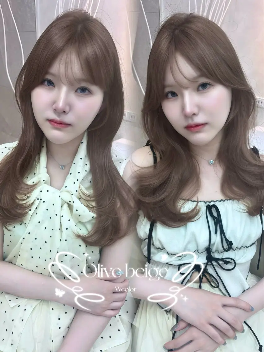 ロング カラー ブラウンカラー 透明感カラー くびれヘア 韓国風ヘア レイヤーカット ヘアカラー ️🫧中島遼香🫧 艶カラー/髪質改善のヘアスタイル