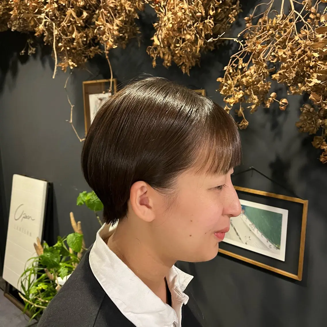 ショート 丸みショート ショートヘア 岸本 まほのヘアスタイル
