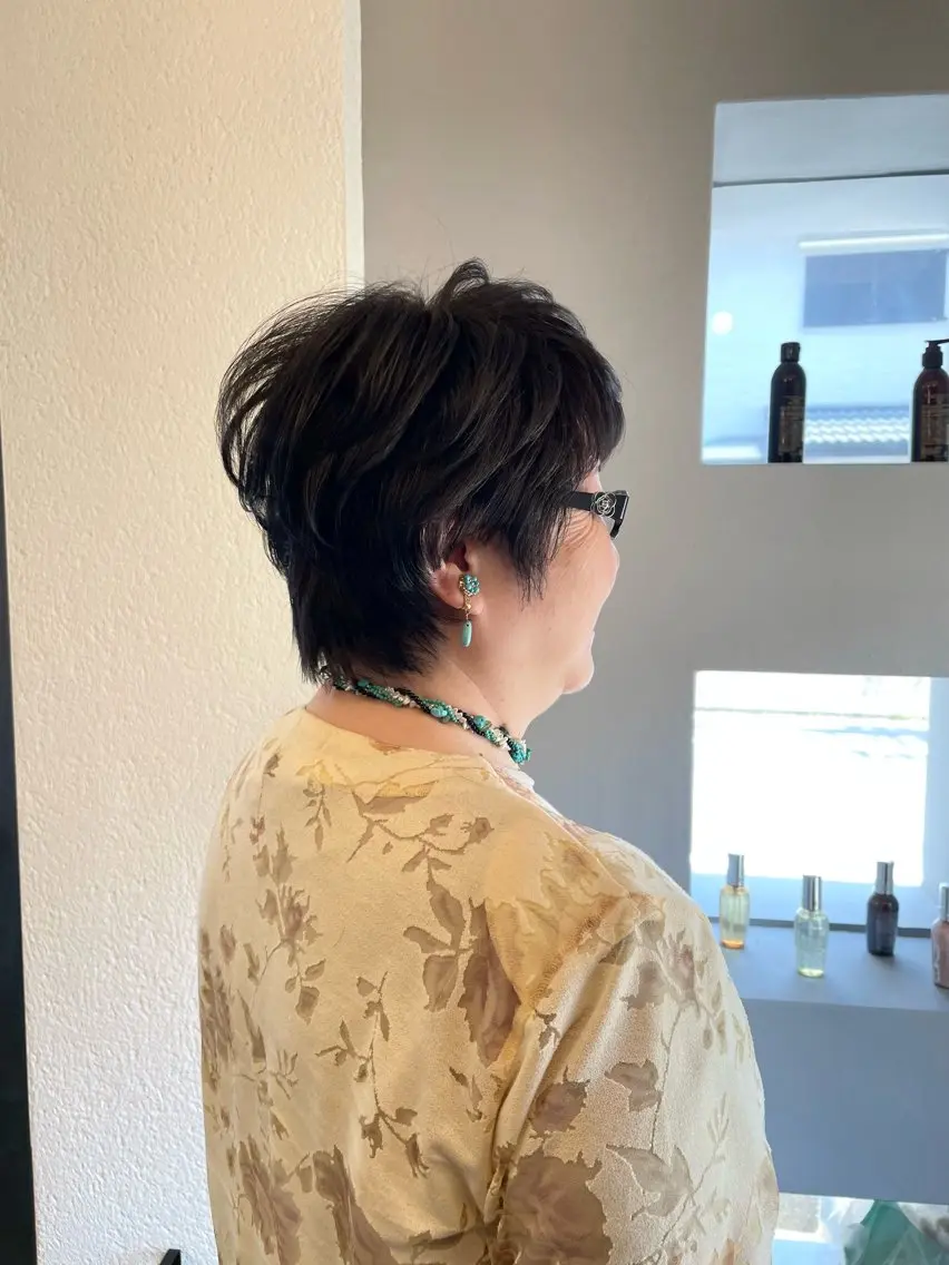 ショート パーマ 吉富 博美のヘアスタイル