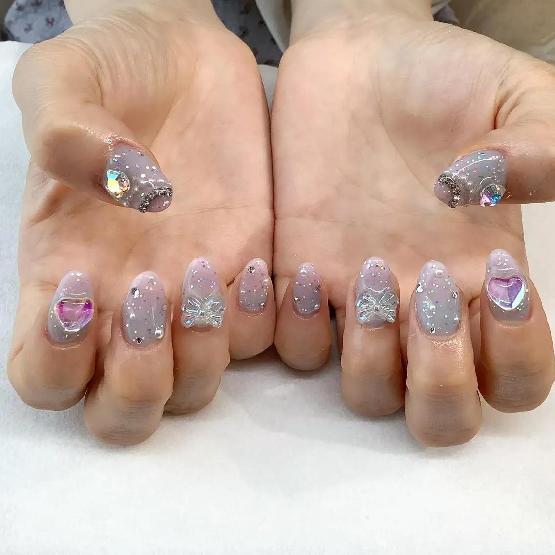 ネイル ハンドネイル 💎🐰 saki. m 🐰💎のネイルデザイン
