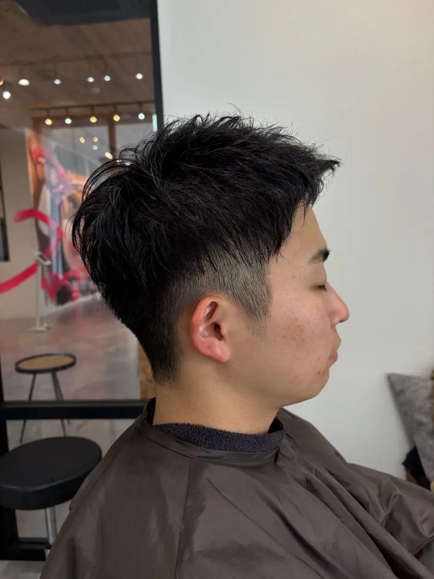 メンズ メンズショート ツーブロック カット メンズカット クドウユウキのヘアスタイル