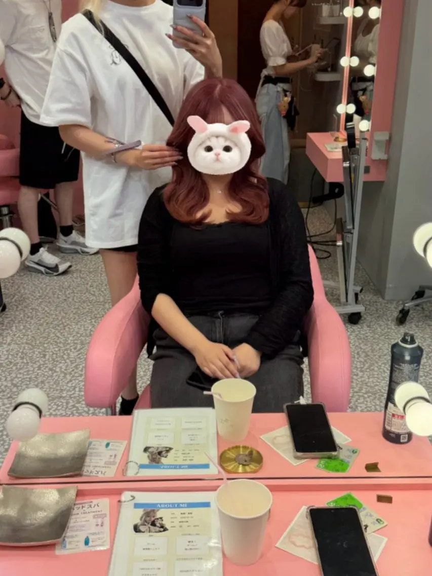 ロング カラー ベージュカラー ブリーチ ブラウンカラー ショコラブラウン チョコレートブラウン ヘアカラー トリートメント 透明感カラー/渋谷/ KEITOのヘアスタイル