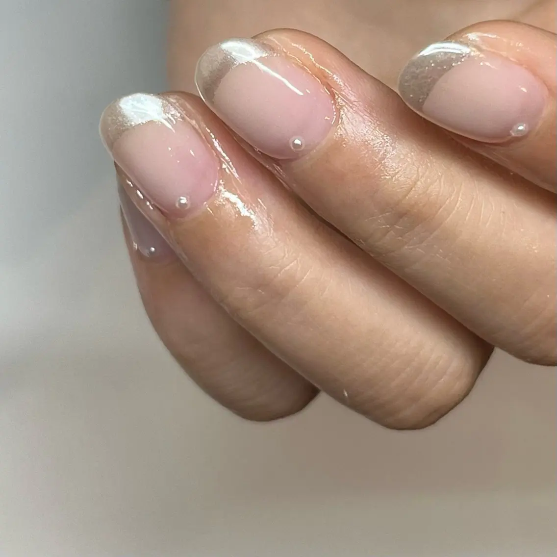 ネイル フレンチネイル ミラーネイル シンプルネイル ハンドネイル mitsuki / Manonのネイルデザイン