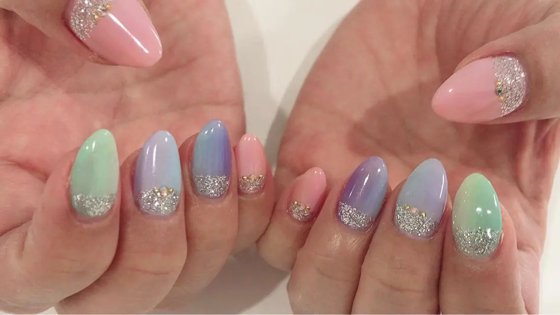 ネイル フットネイル グラデーション ニュアンスネイル シンプルネイル 春ネイル nail fufla ♡yamane♡のネイルデザイン