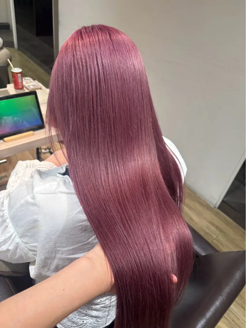 ロング ヘアカラー 川畑 心子のヘアスタイル