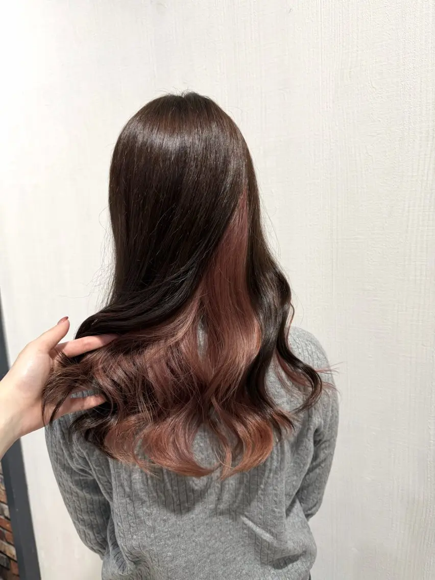 ミディアム ヘアカラー ayumi / 郡山/暖色カラーのヘアスタイル