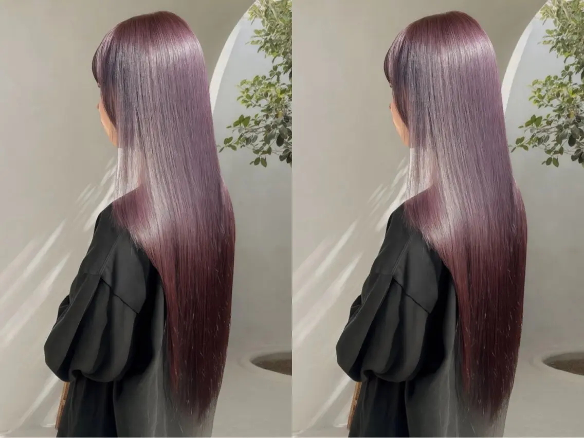 【ブリーチ苦手な方必見】ブリーチなしWカラー+うる艶トリートメントの写真