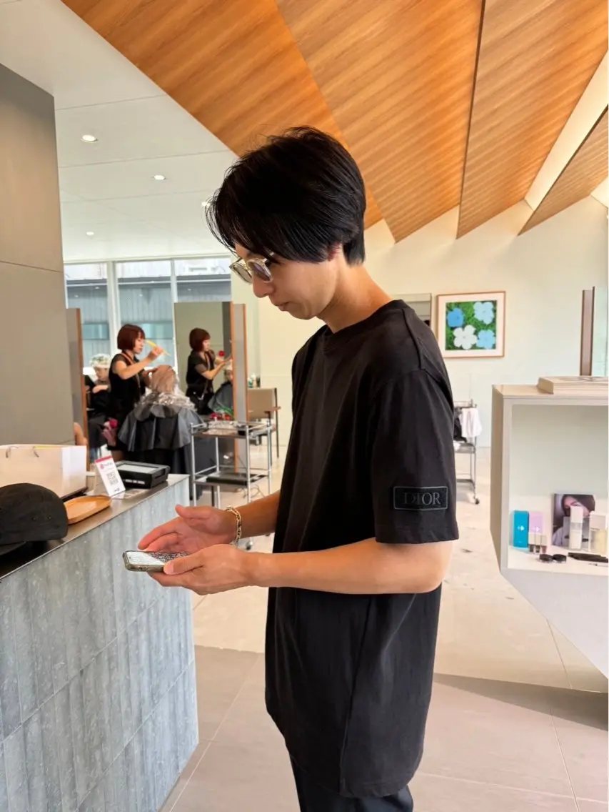 メンズ カット ニュアンスパーマ 田形清流のヘアスタイル