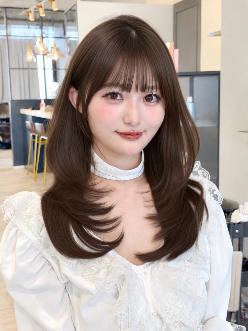 セミロング 🎀似合わせレイヤー /AYAME🤍のヘアスタイル