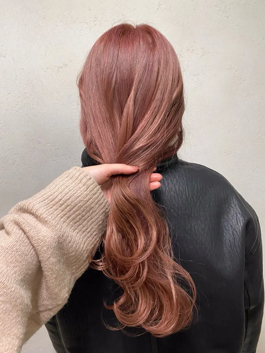 カット+ケアブリーチダブルカラー【髪質改善inケアカラー】+3step超音波tr♡スチーム付きの写真