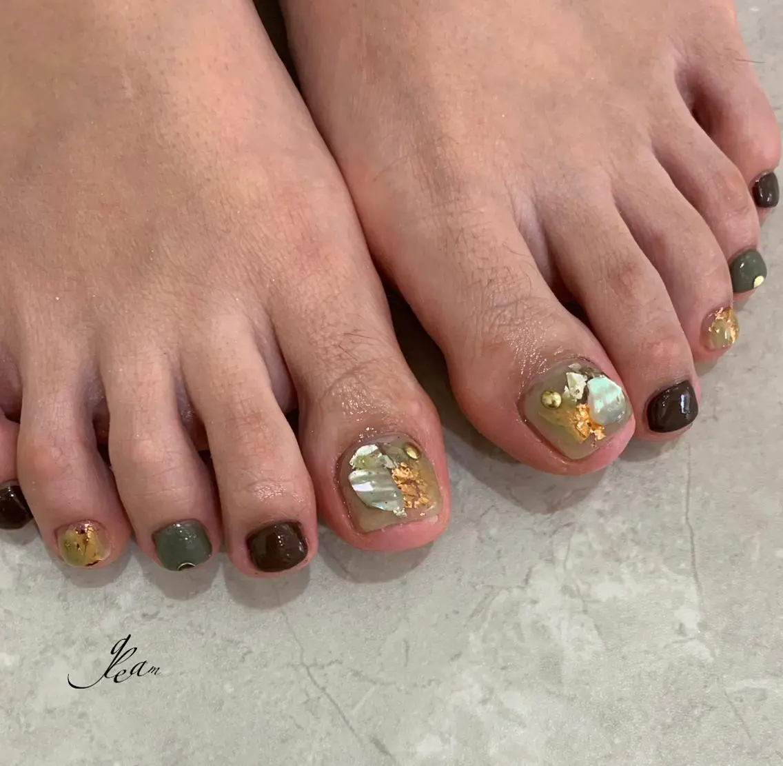 ネイル フットネイル gleam✴︎ sayakaのネイルデザイン
