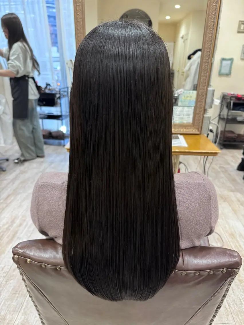 ロング カラー 髪質改善 レイヤーカット トリートメント カット ヘアカラー トリートメント 新越谷noble店長 松本拓也▶◀*.のヘアスタイル