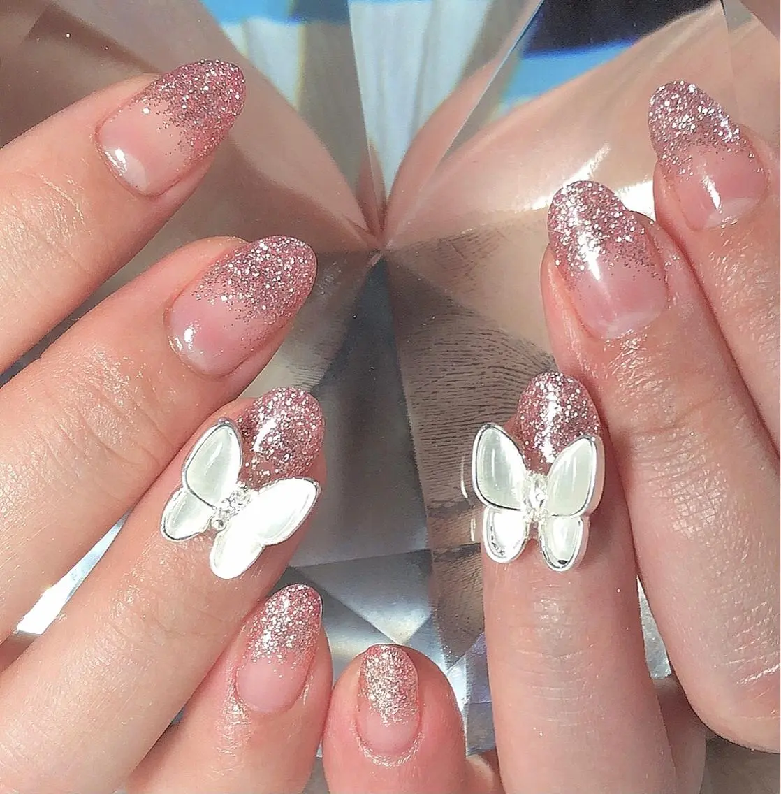 ショート ネイル 🦋Kiyomi. 🦋のネイルデザイン