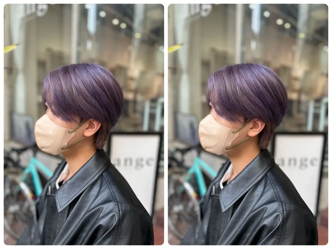 メンズダブルカラー👦🏻(ブリーチ+カラー)の写真