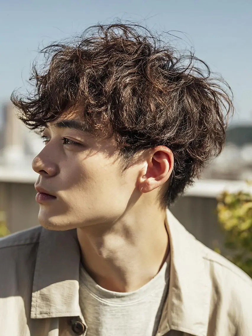 Men'sカット+パーマの写真