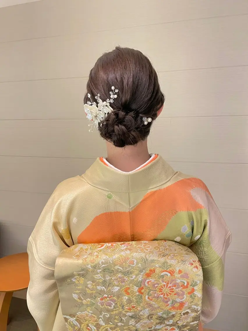 訪問着 着付け(ヘアセット付) ※帯の変わり結びはプラス¥1,100(税込)の写真