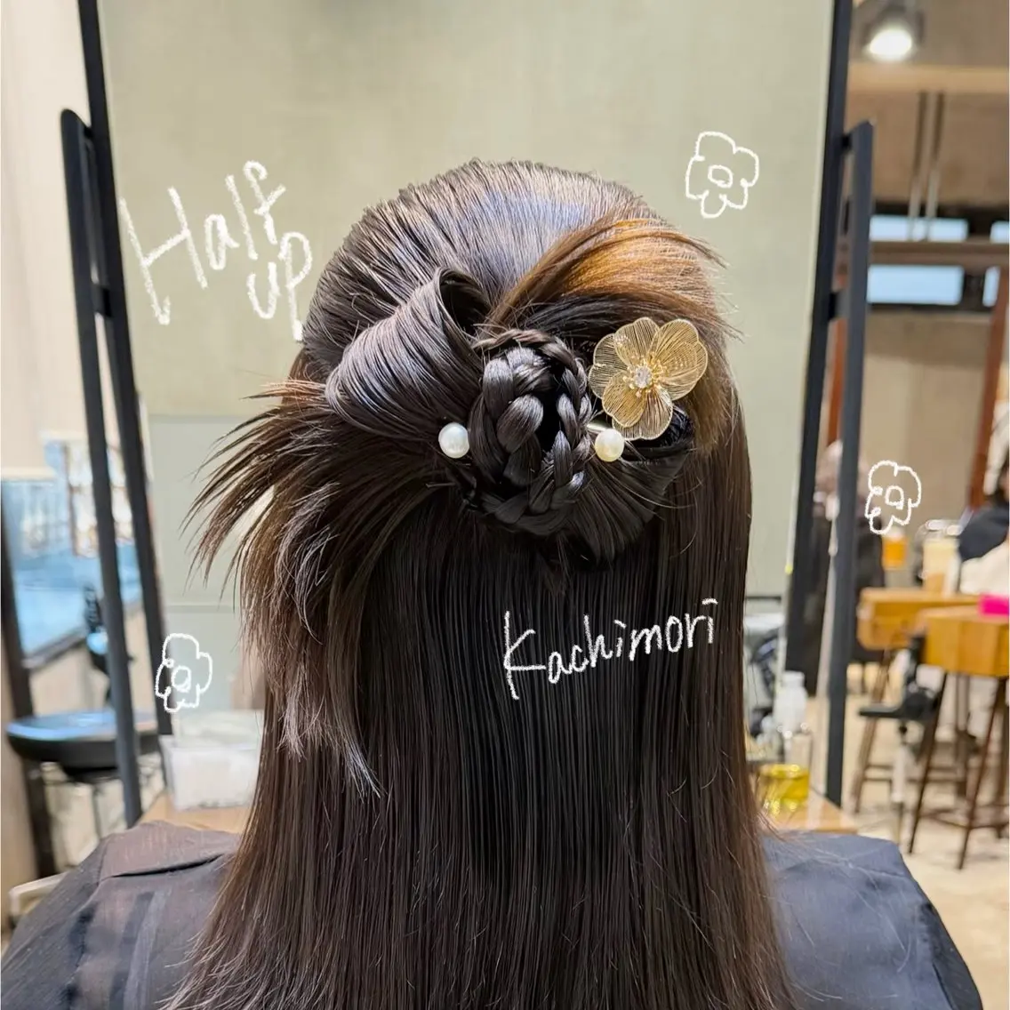 ミディアム カラー パーマ ヘアアレンジ ヘアセット ✂️ボブ/レイヤー /艶カラー🌷喜美花のヘアスタイル