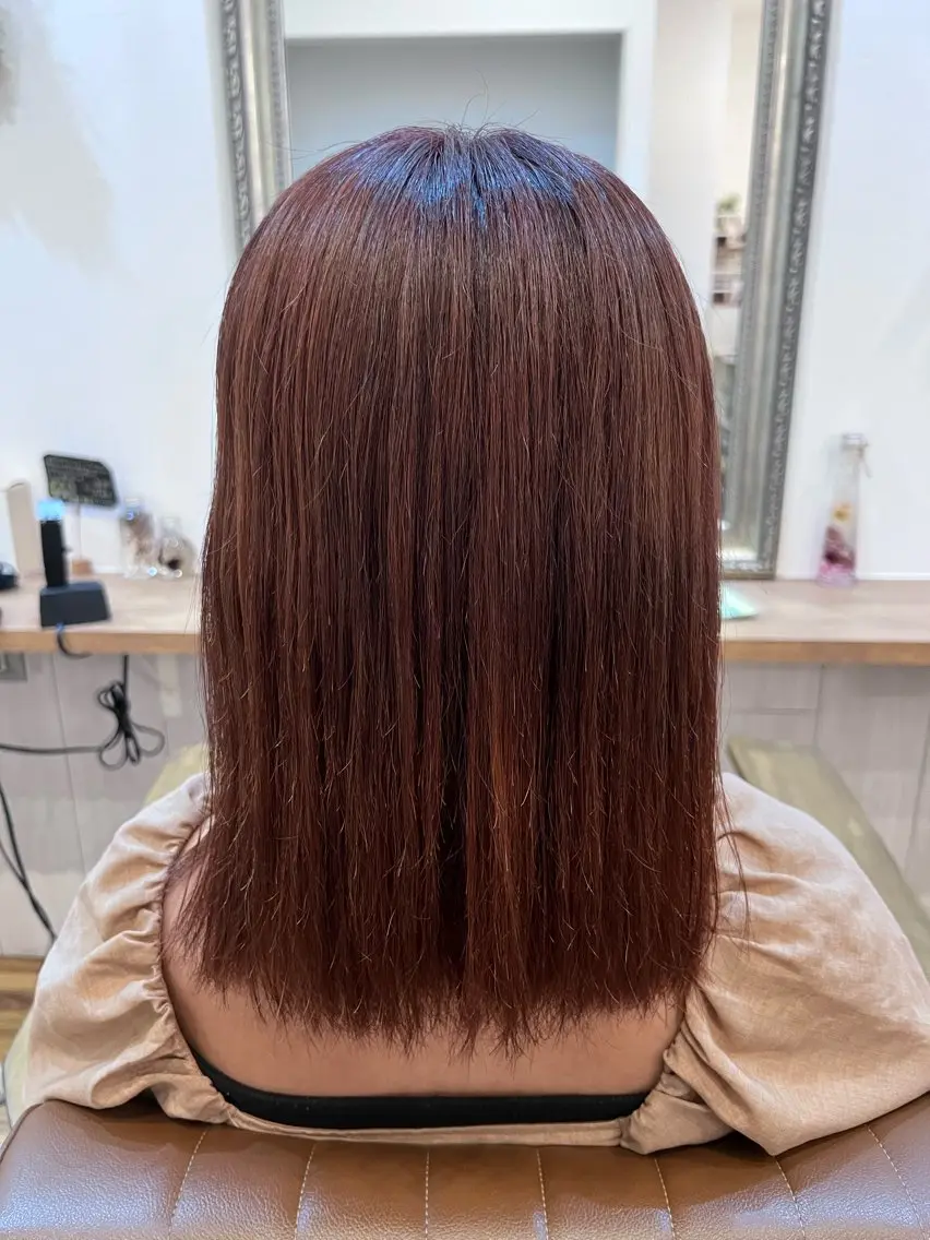 セミロング カラー 🐰ハイトーンカラー 畠山 渡🐰のヘアスタイル