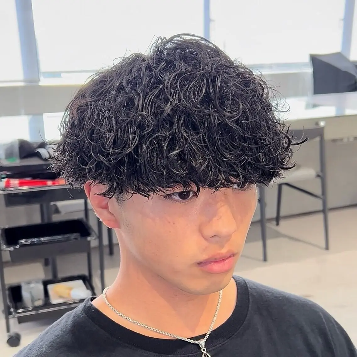 ショート パーマ メンズ カット パーマ ヘアセット 柏メンズ特化 THE3rdHAIRのヘアスタイル