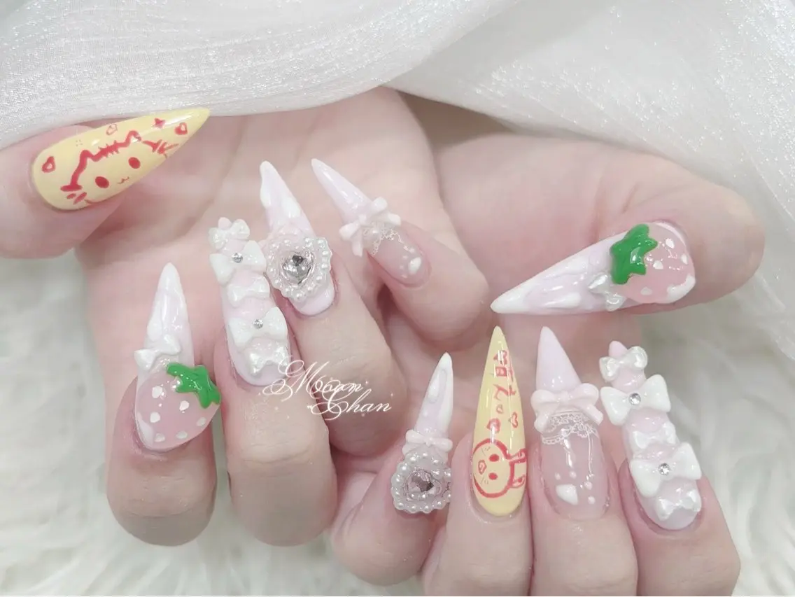 ネイル 長さ出し 韓国ネイル スカルプネイル ワンホンネイル ハンドネイル ハンドケア Mochimochi スカルプ専門店のネイルデザイン