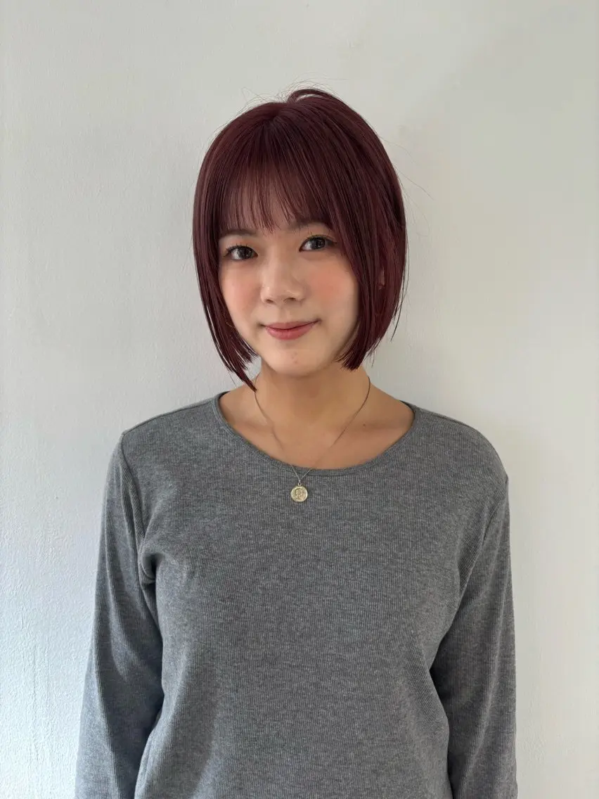 ショート カラー ヘアカラー sakura🌸 レイヤー/韓国ヘアのヘアスタイル