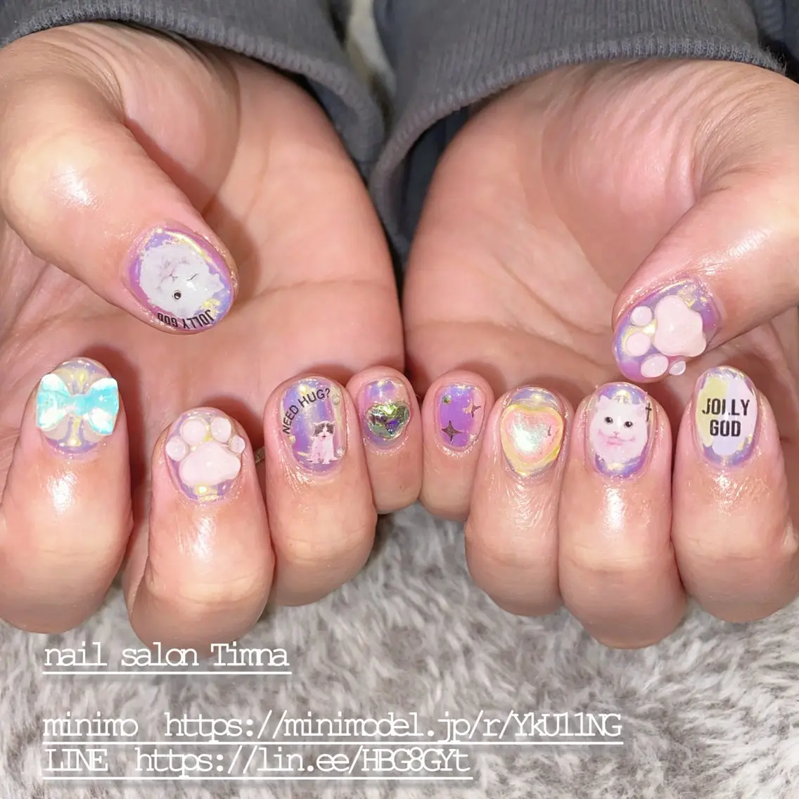 ショート ハンドネイル NAILSALON 🍔Timna🍟のネイルデザイン