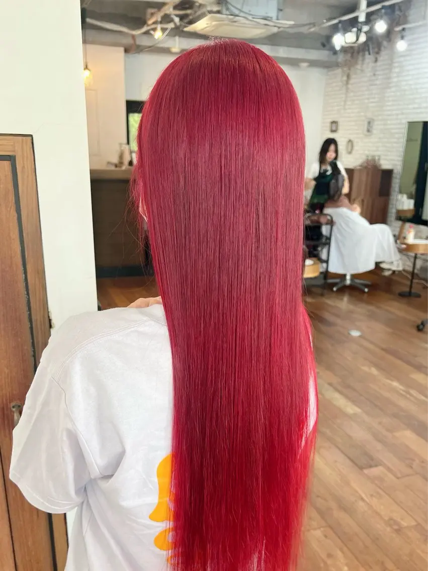 ロング カラー ❤️Mimi/non ワンカラー❤️のヘアスタイル