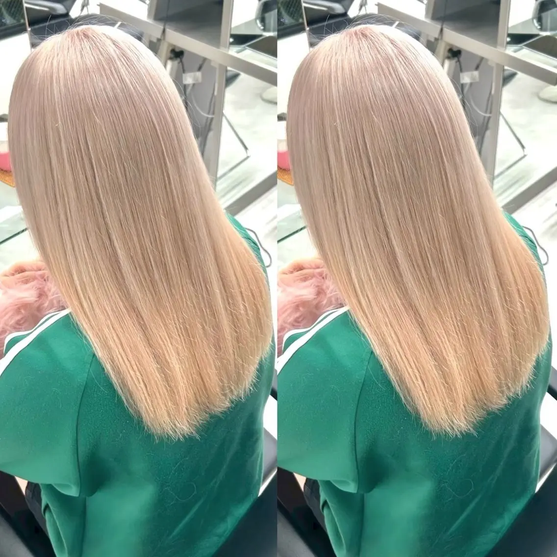 カラー ヘアカラー ヘアメ🎀ハイトーン 🩵エクステ🪄しほのヘアスタイル