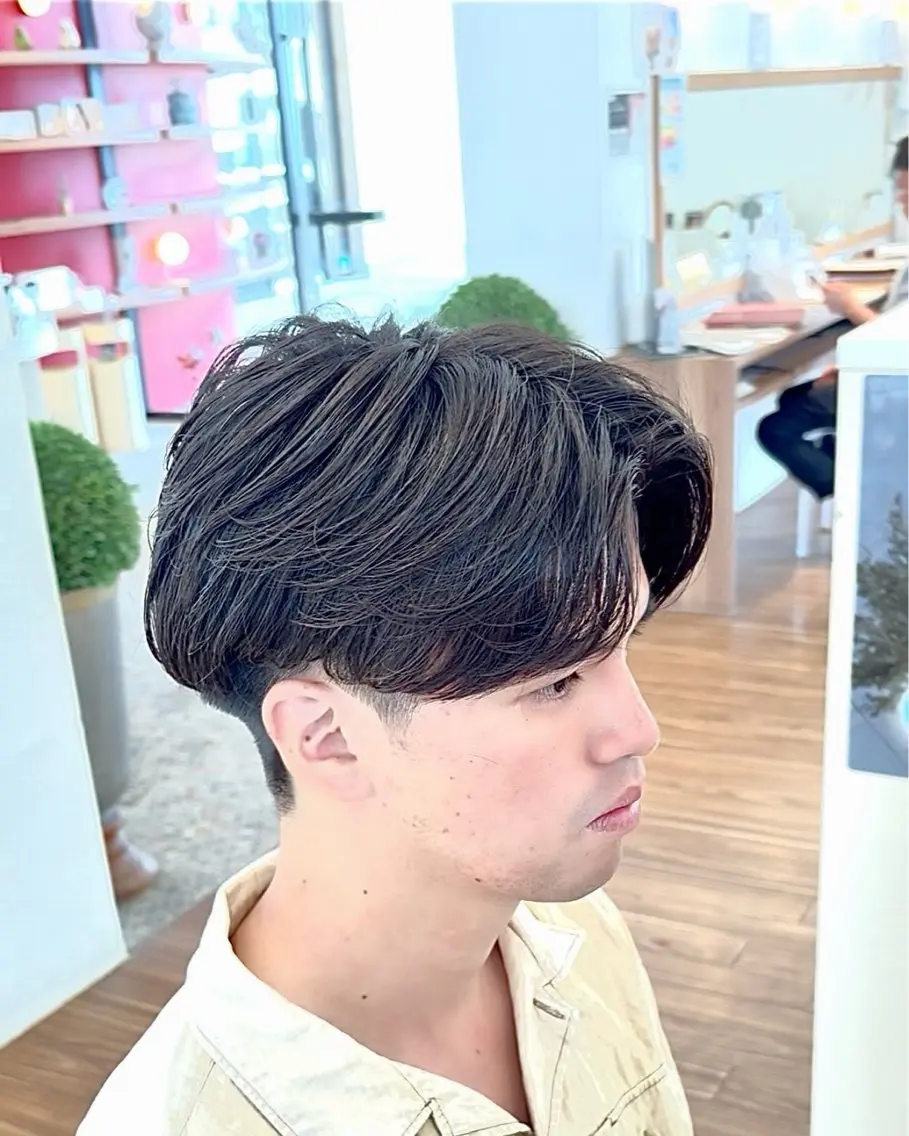 パーマ メンズ マッシュ メンズパーマ ニュアンスパーマ カット パーマ ☆★メンズ特化★☆ 川地由麿のヘアスタイル