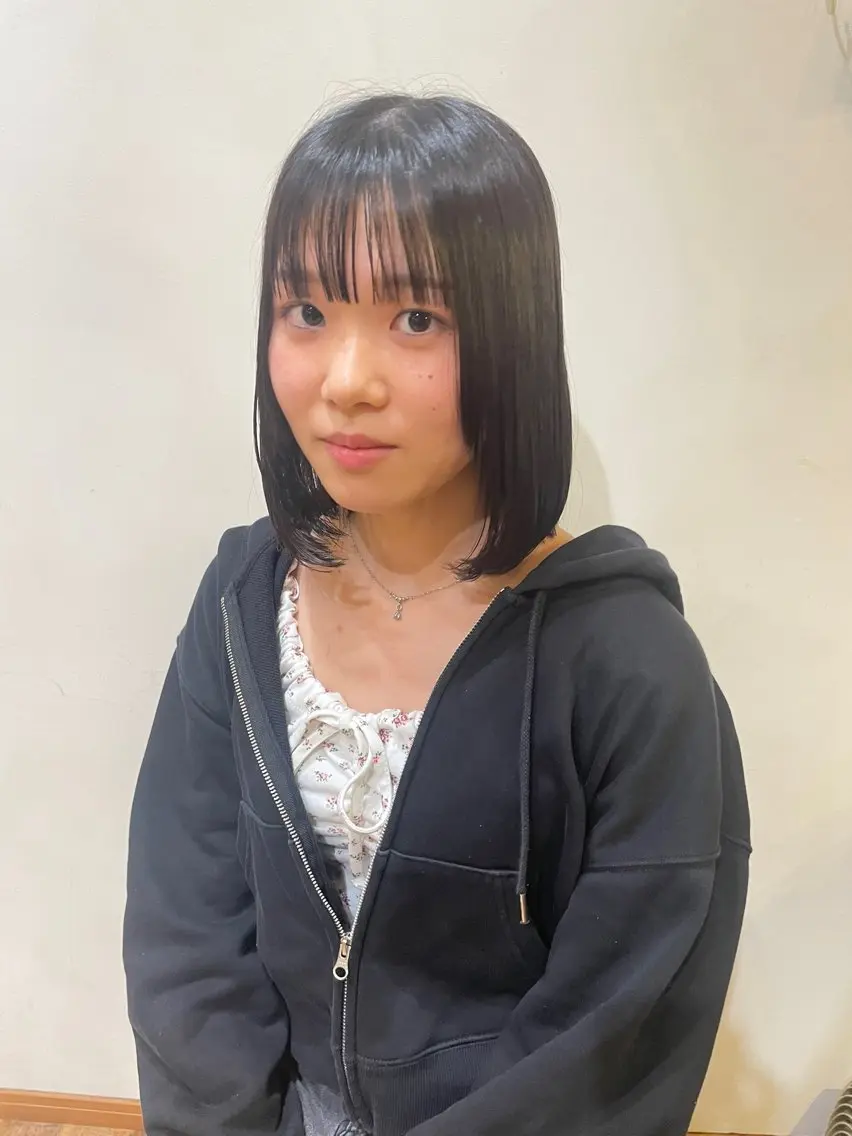 ミディアム ボブ 横田 愛梨のヘアスタイル