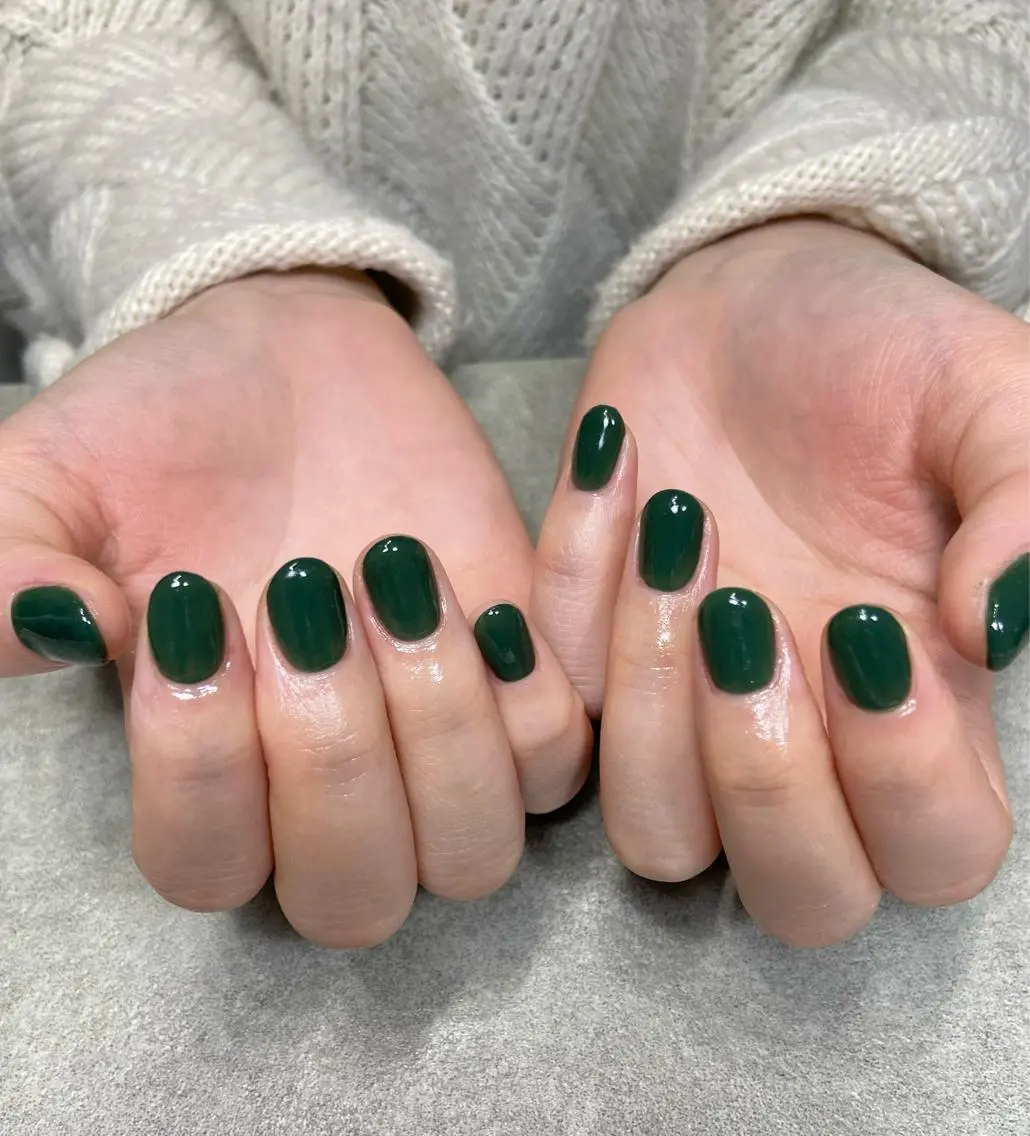 ネイル グリーン salon de oct.のネイルデザイン