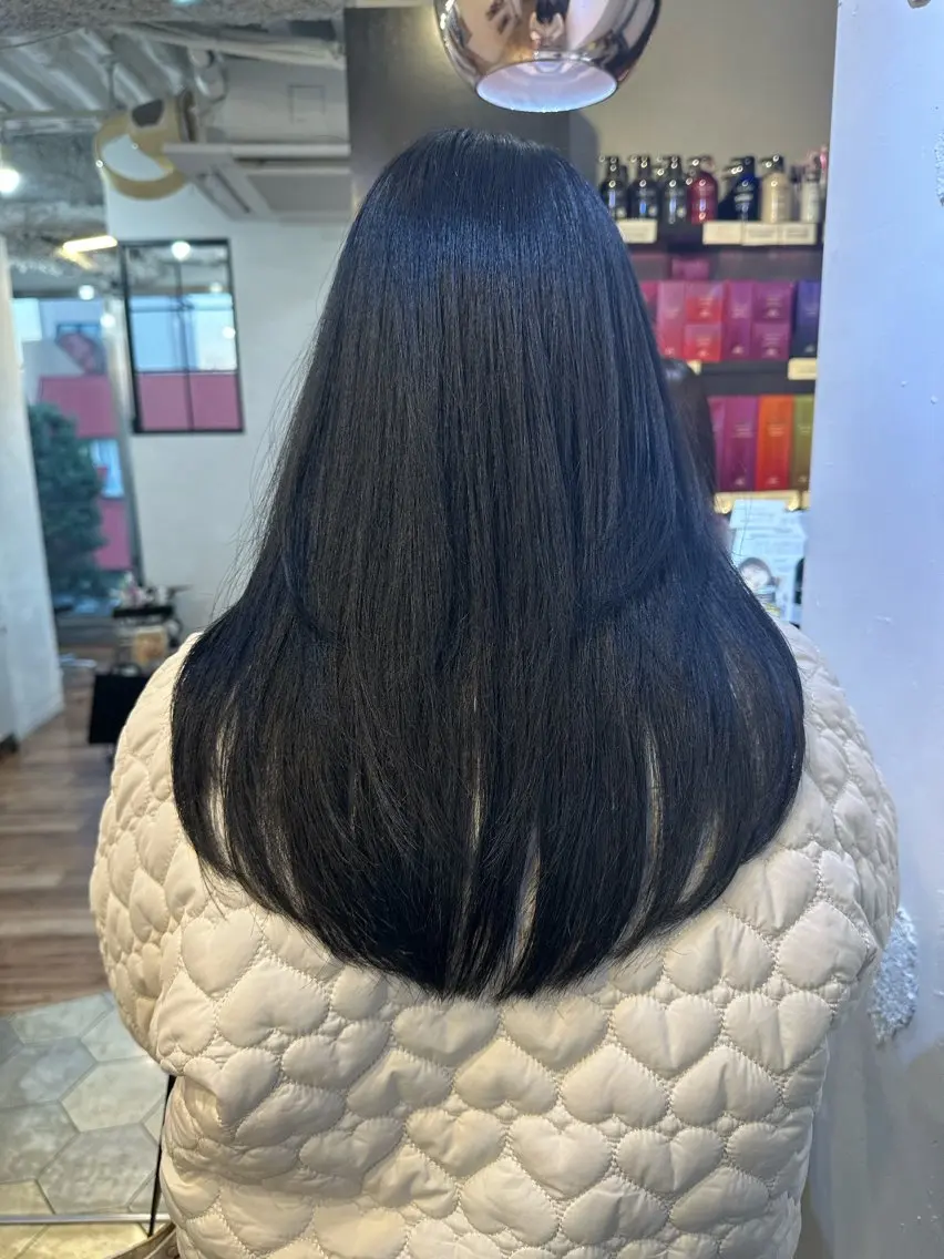 ロング レイヤー/顔周り 田山 穂波のヘアスタイル